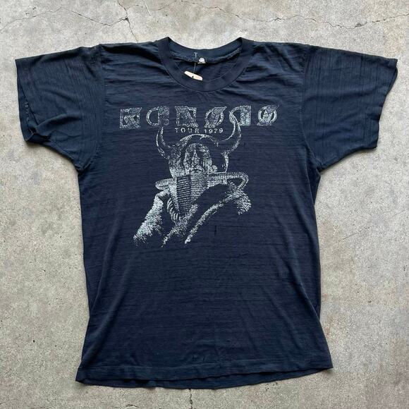Vintage 1979 Kansas Tour T-Shirt Medium - Picture 1 of 10